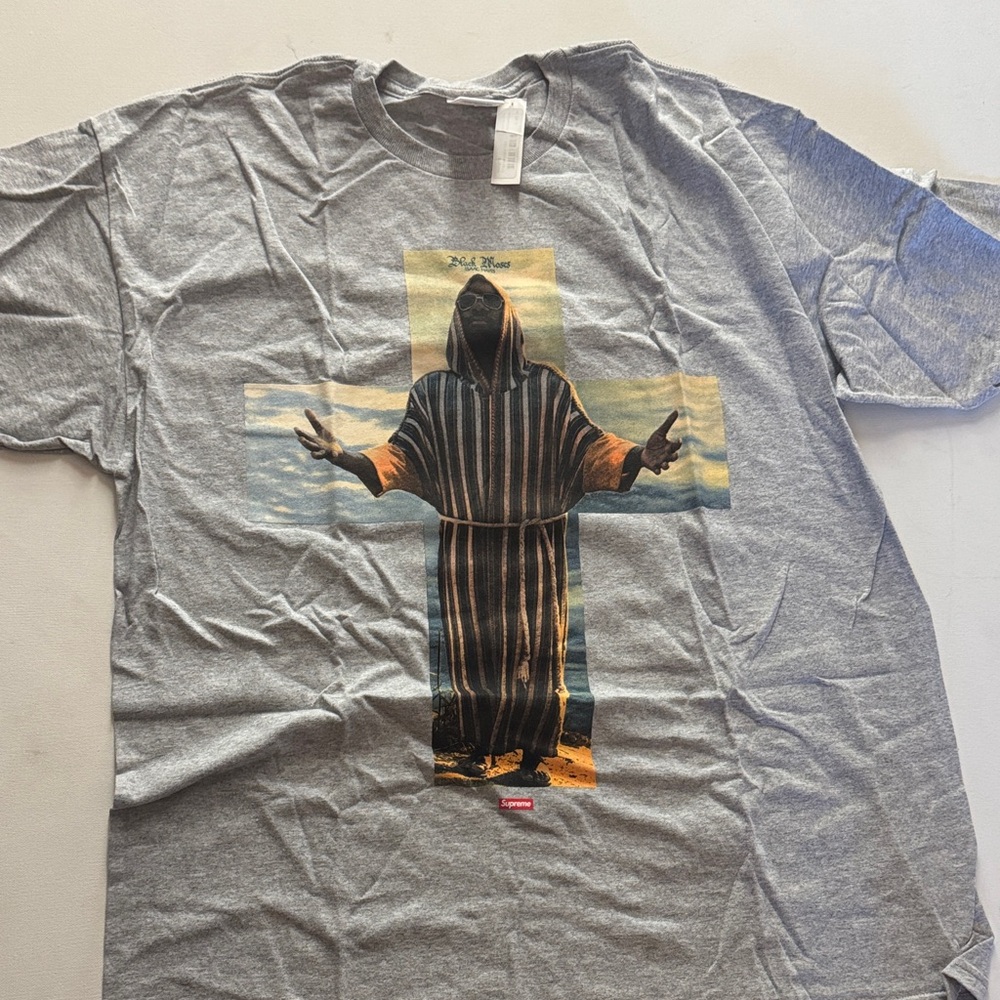 Supreme Gray T-Shirt with Iconic Graphic